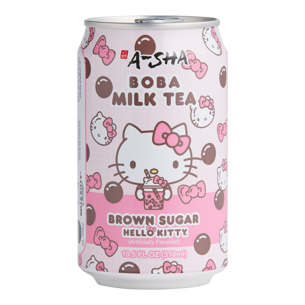 A-Sha Boba Milk Tea Brown Sugar Hello Kitty Flavor (310ml)