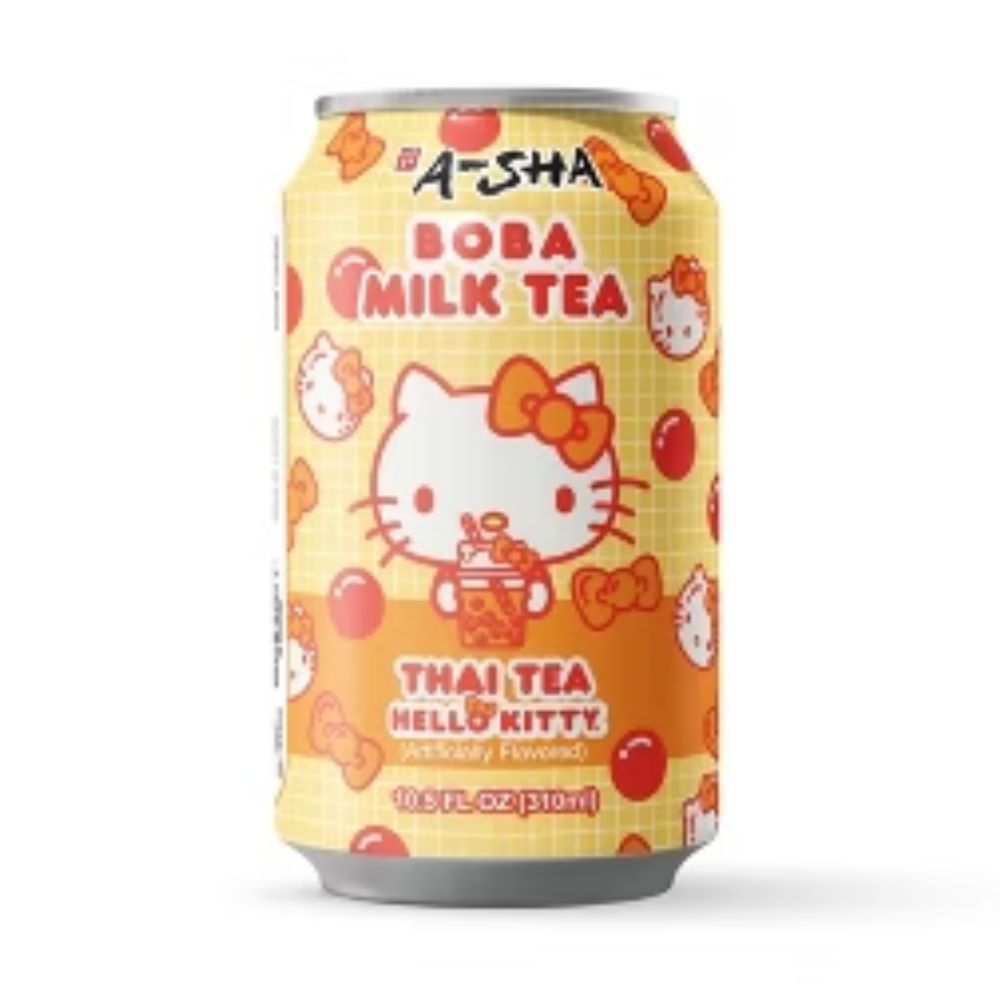 A-Sha Boba Milk Tea Thai Tea Hello Kitty Flavor (310ml)