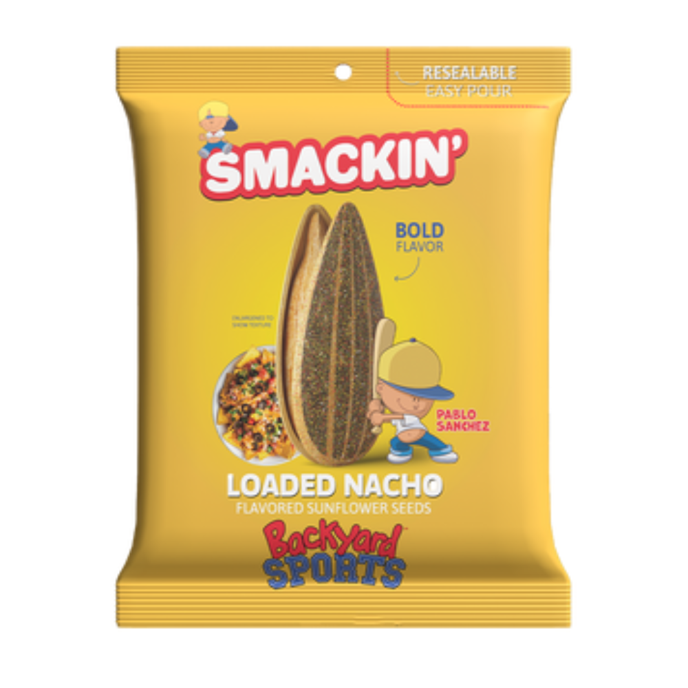 SMACKIN' Pablo Sanchez Backyard Sports Loaded Nacho Flavored Sunflower Seeds (113g)