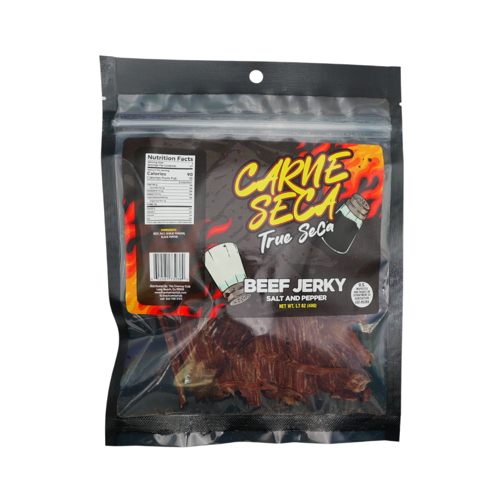 Carne Seca True Seca Beef Jerky Salt and Pepper (1.7 oz / 48g)