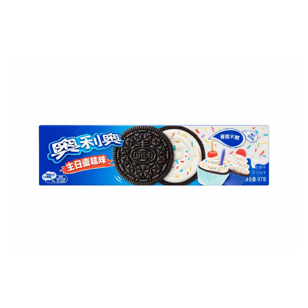 Oreo Birthday Cake Flavor Sandwich Cookies (97g)