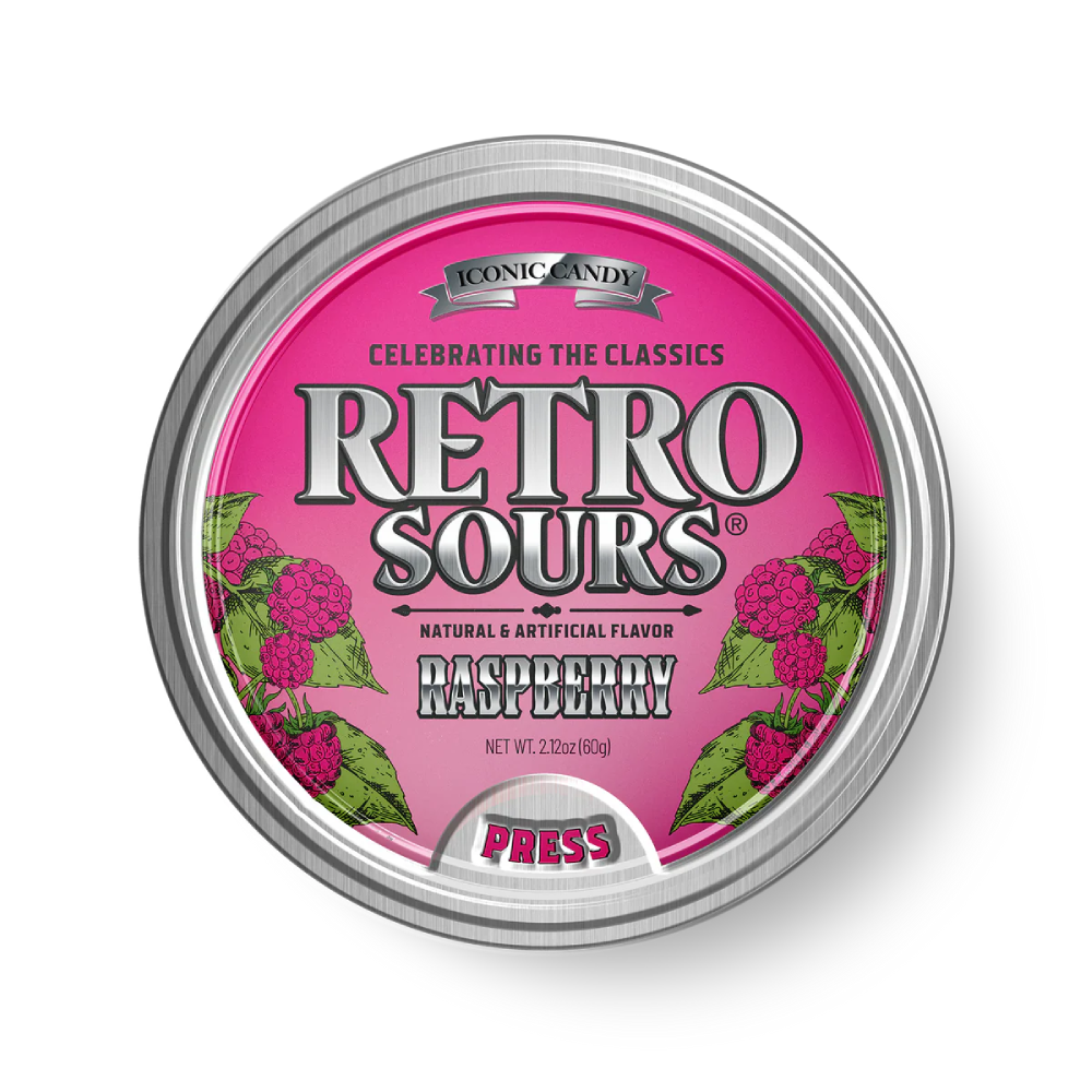 Iconic Candy Retro Sours Raspberry (60g)