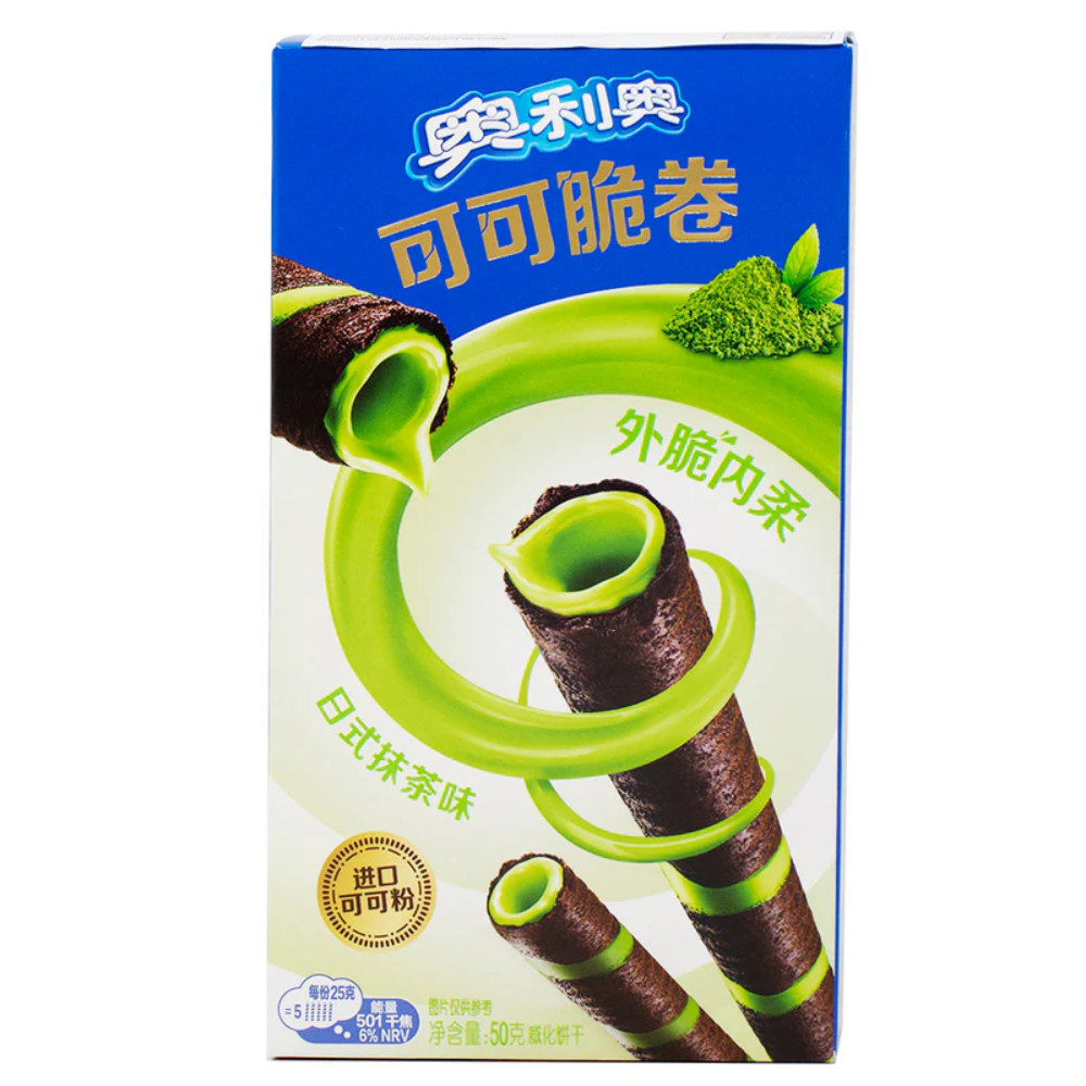 Oreo Cocoa Crisp Rolls Japanese Matcha Flavor (50g)
