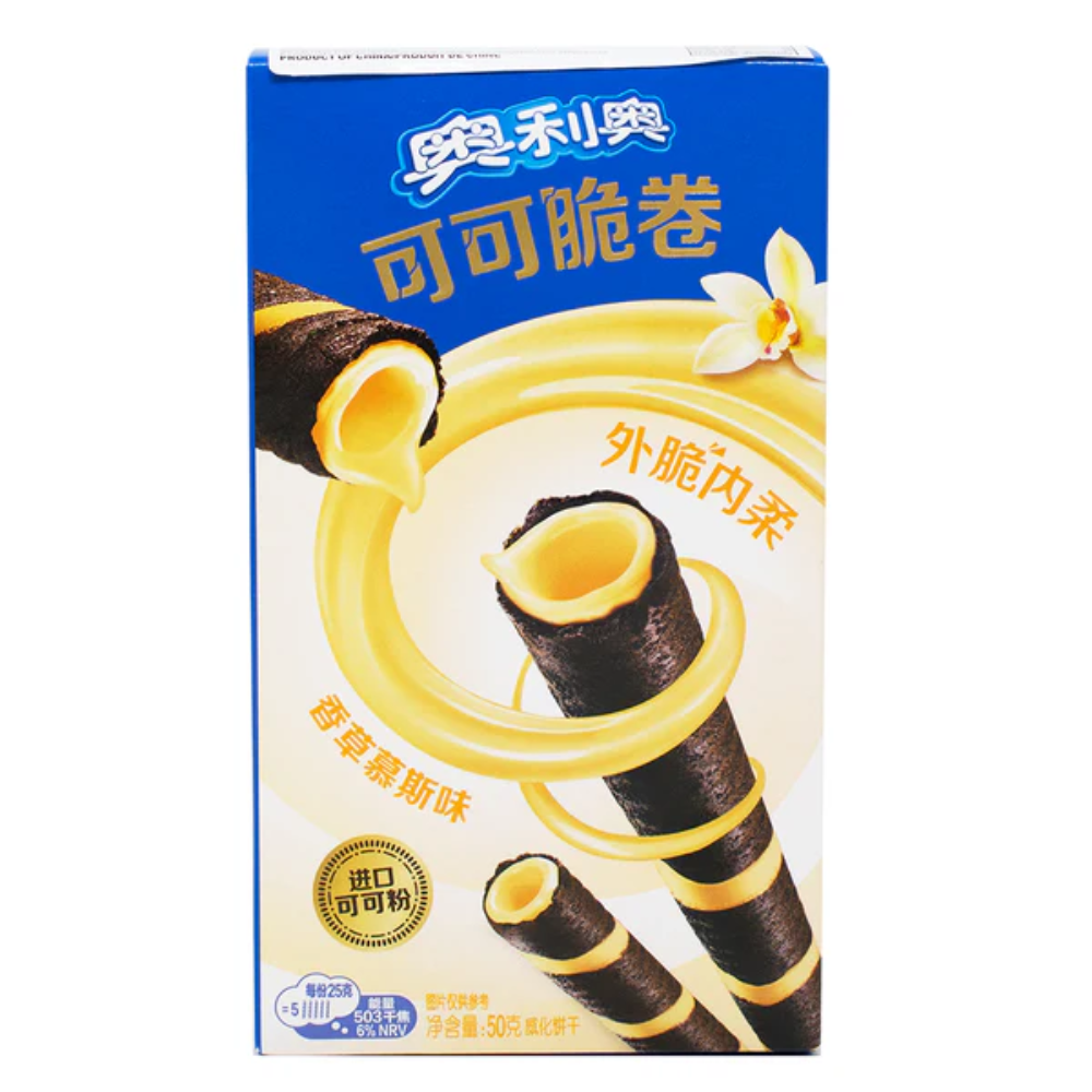 Oreo Cocoa Crisp Rolls Vanilla Moussee Flavor (50g)