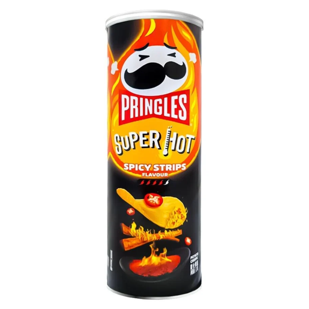 Pringles Super Hot Sichuan Spicy Strips Flavour Chips (110g)