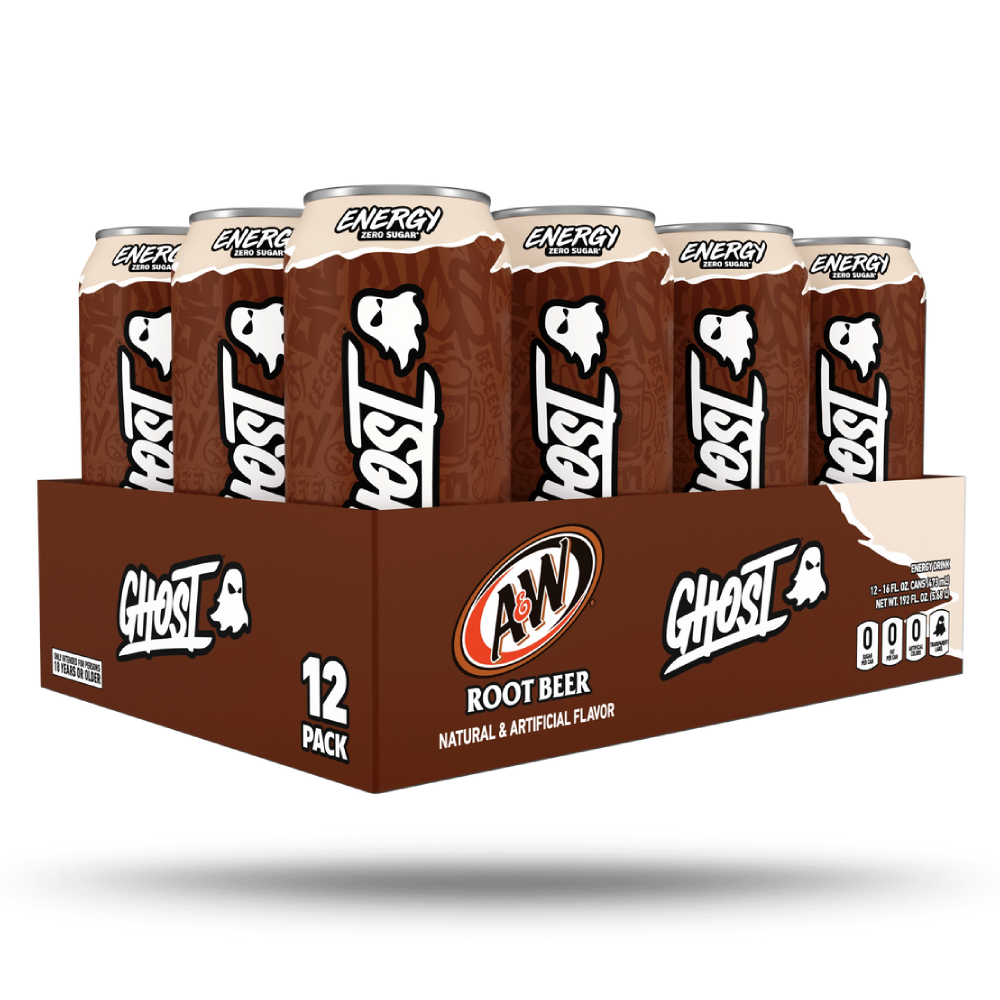Ghost Zero Sugar A&W Root Beer Flavor Energy Drink LIMITED EDITION (16oz)