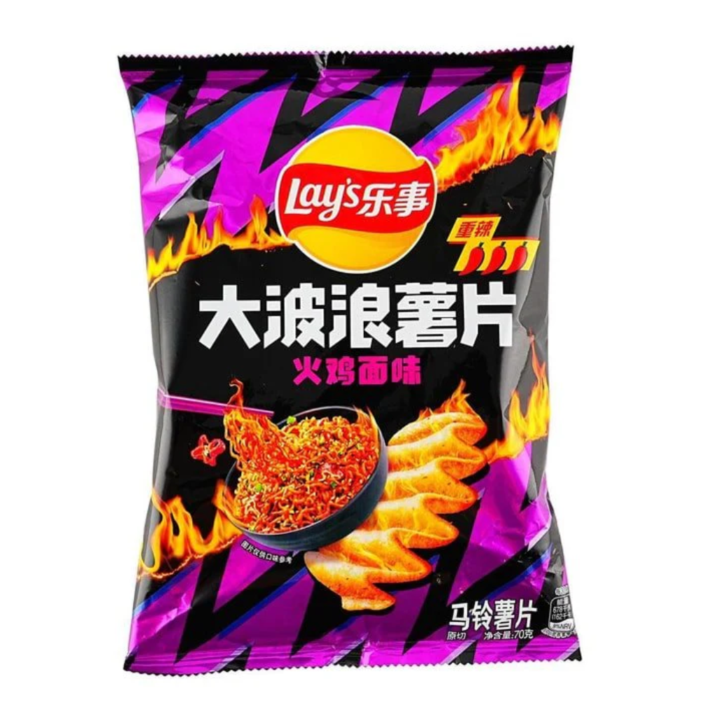 Lay's Buldak Hot Chicken Noodles Flavor Chips (70g)