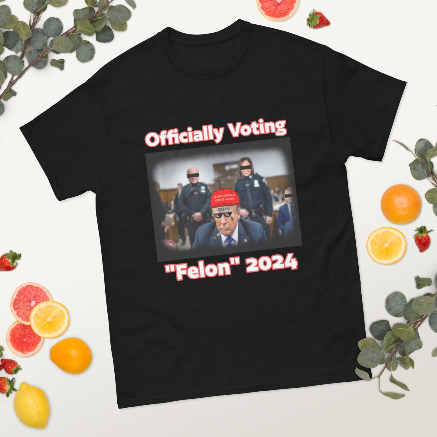 Trump Officially Voting Felon 2024 Funny T-Shirt for Men and Women - Full Sizes Available