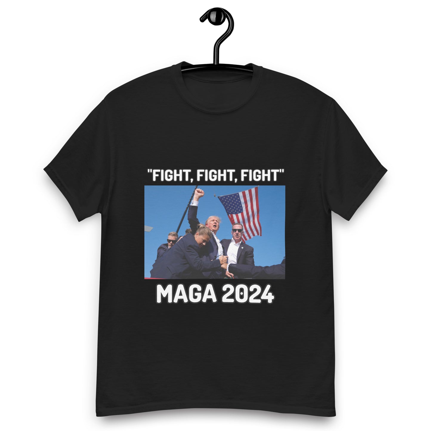 Trump "Fight,Fight,Fight" MAGA 2024 Funny T-Shirt for Men and Women - Full Sizes Available