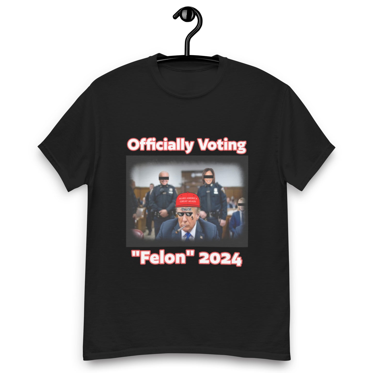 Trump Officially Voting Felon 2024 Funny T-Shirt for Men and Women - Full Sizes Available