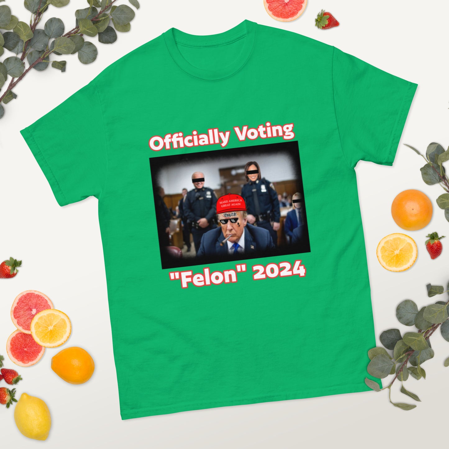 Trump Officially Voting Felon 2024 Funny T-Shirt for Men and Women - Full Sizes Available