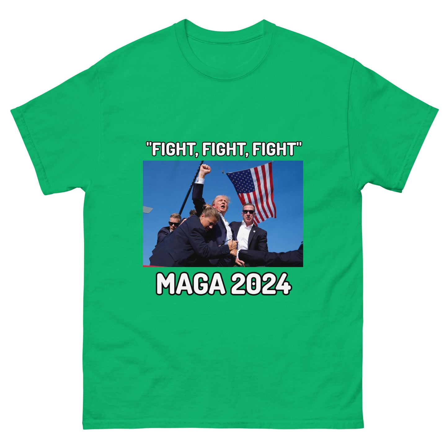 Trump "Fight,Fight,Fight" MAGA 2024 Funny T-Shirt for Men and Women - Full Sizes Available